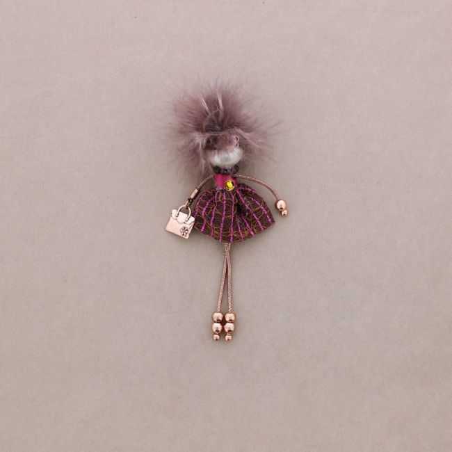 LADY QUEEN DOLL BROOCH