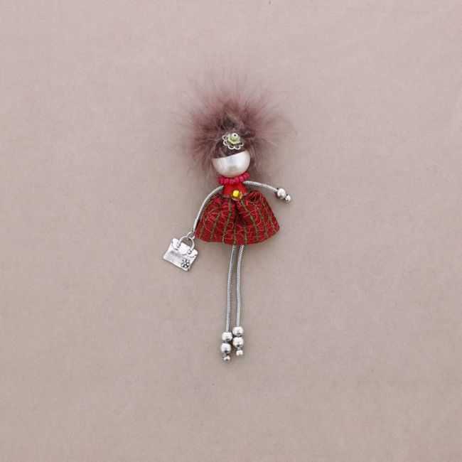 LADY QUEEN DOLL BROOCH