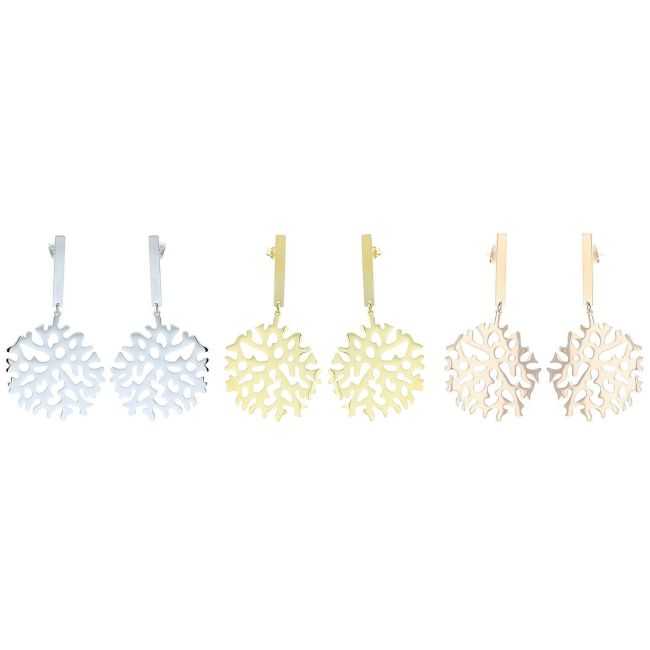 PENDIENTES COLGANTE HOJA ACERO