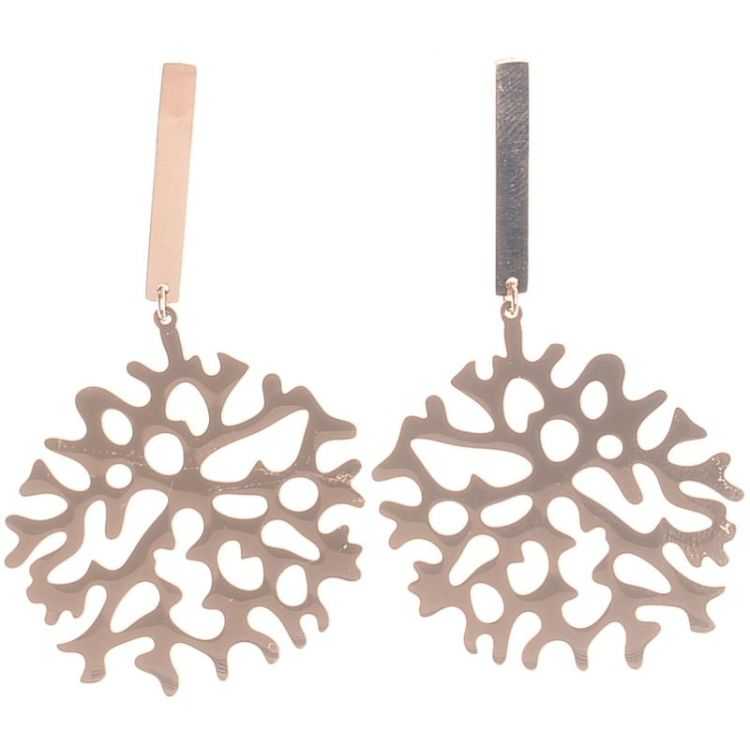 PENDIENTES COLGANTE HOJA ACERO 2