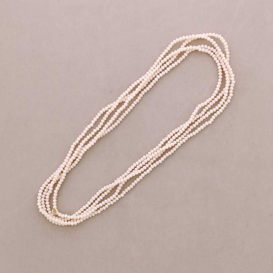 2-PIECE ELASTIC SET NECKLACE BRACELET WITH FACETED CRYSTALS