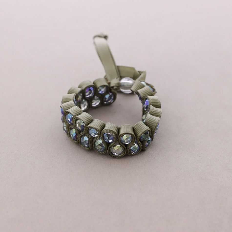 PULSERA LAZO CUENTAS FACETADAS