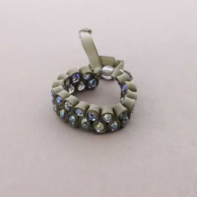 PULSERA LAZO CUENTAS FACETADAS