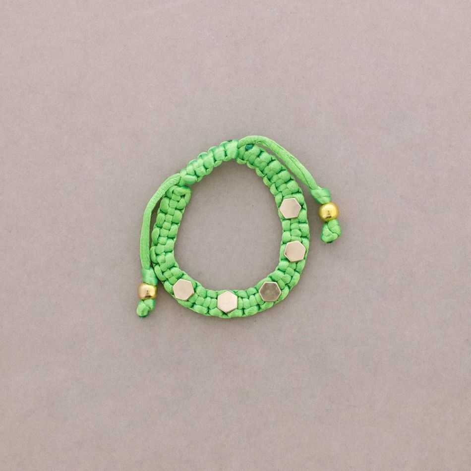 MACRAME BRACELET WITH RIVETS