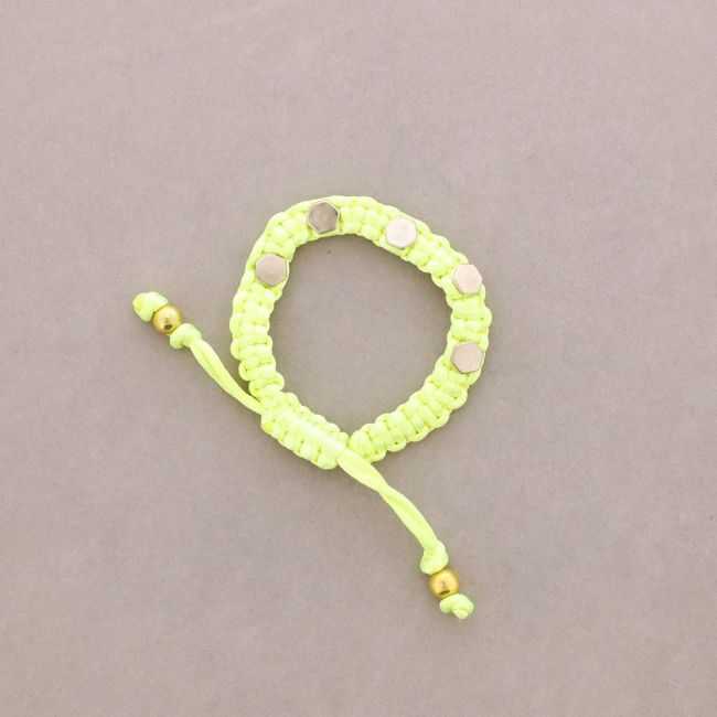 MACRAME BRACELET WITH RIVETS