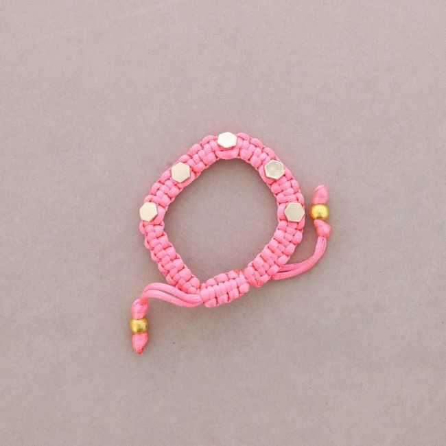 MACRAME BRACELET WITH RIVETS