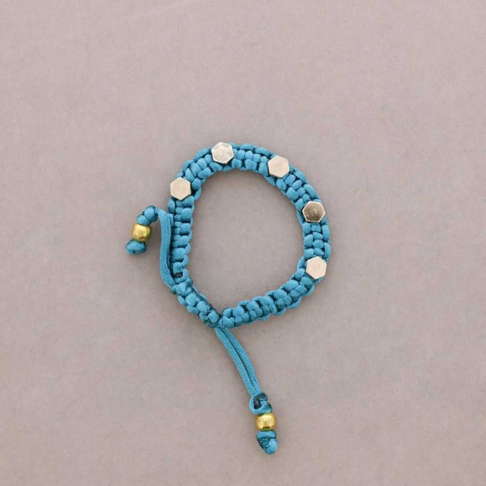 MACRAME BRACELET WITH RIVETS