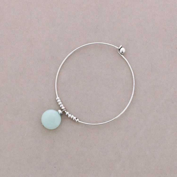 PULSERA ARO CUENTAS METAL PIEDRAS 2