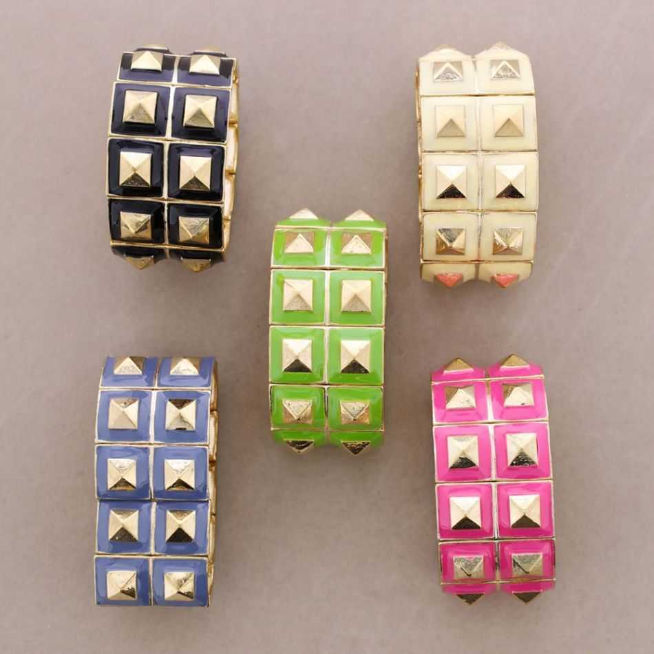 PULSERA RIGIDA METAL ESMALTE