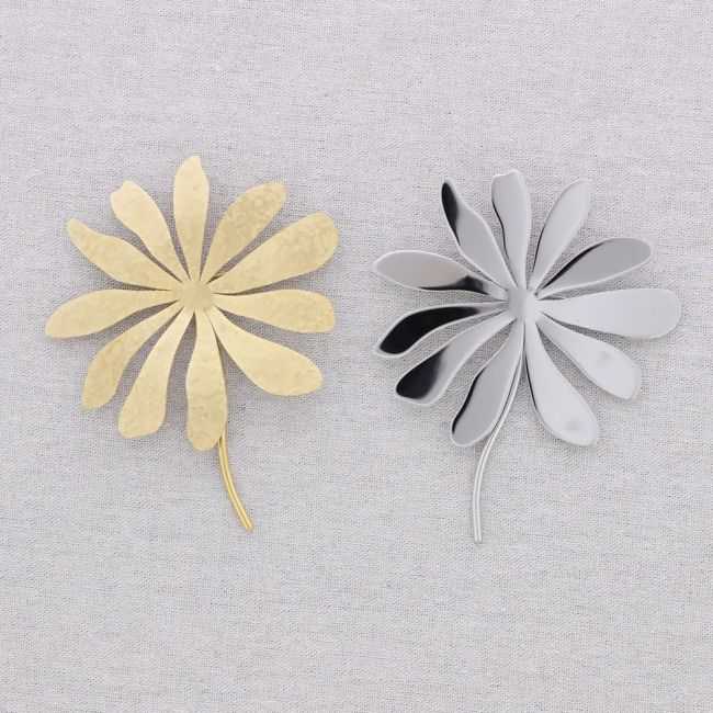 STEEL FLOWER BROOCH