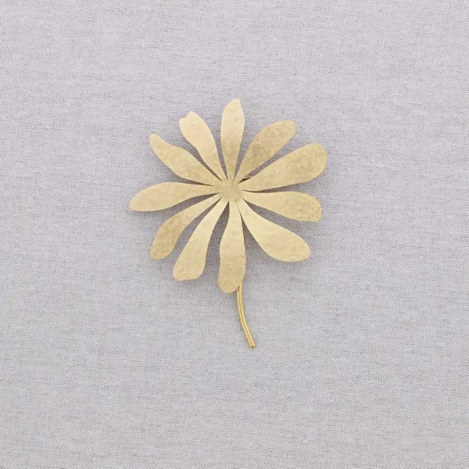 STEEL FLOWER BROOCH