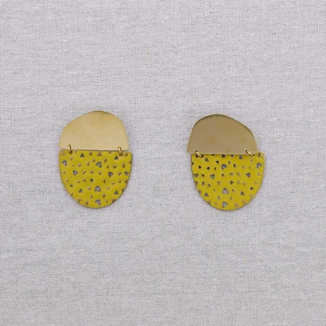 PENDIENTES ACERO COLGANTE ESMALTE CORAZONES