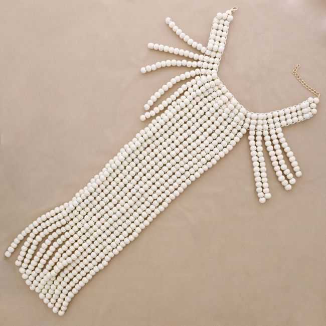 COLLAR BABERO BOLAS MADERA