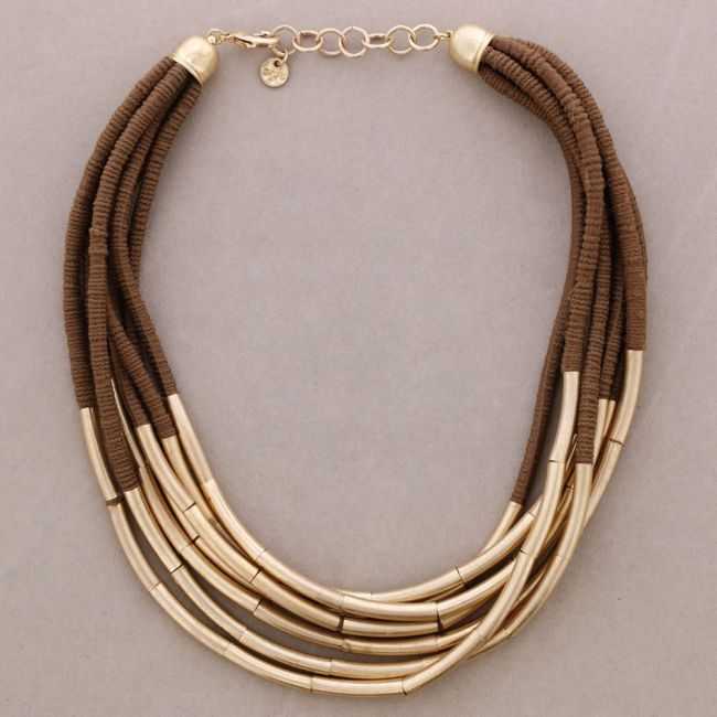 GARGANTILLA MULTI TIRAS TUBOS METAL