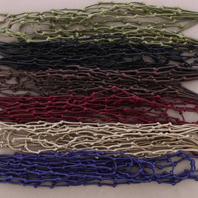 COLLAR LARGO MULTI TIRAS NUDOS CORDÓN