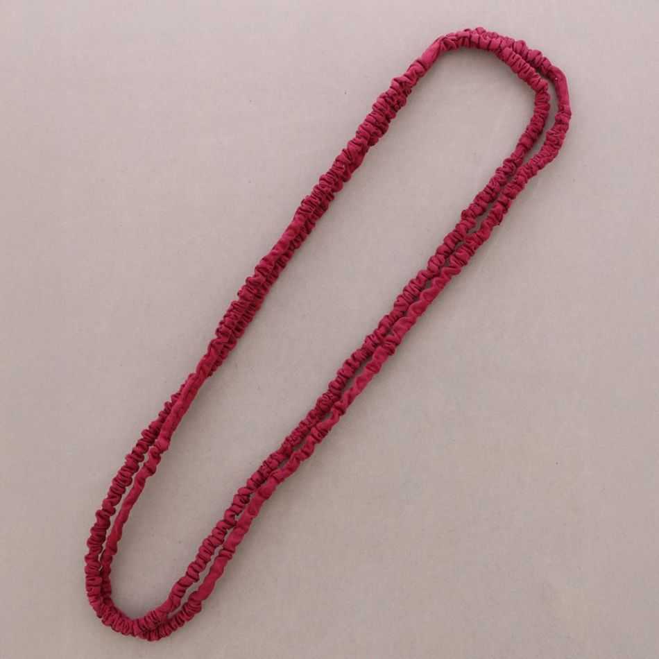 COLLAR LARGO ALAMBRE TELA FORRADA