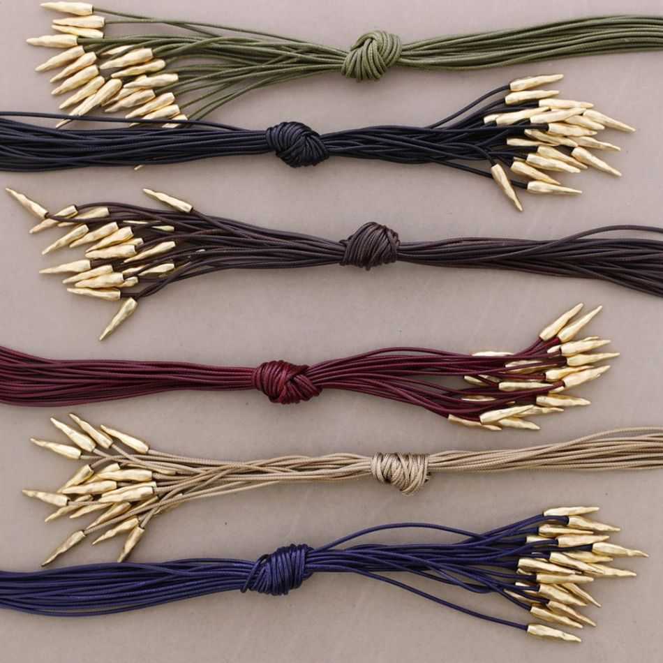 COLLAR LARGO NUDO COLGANTE CORDÓN METAL