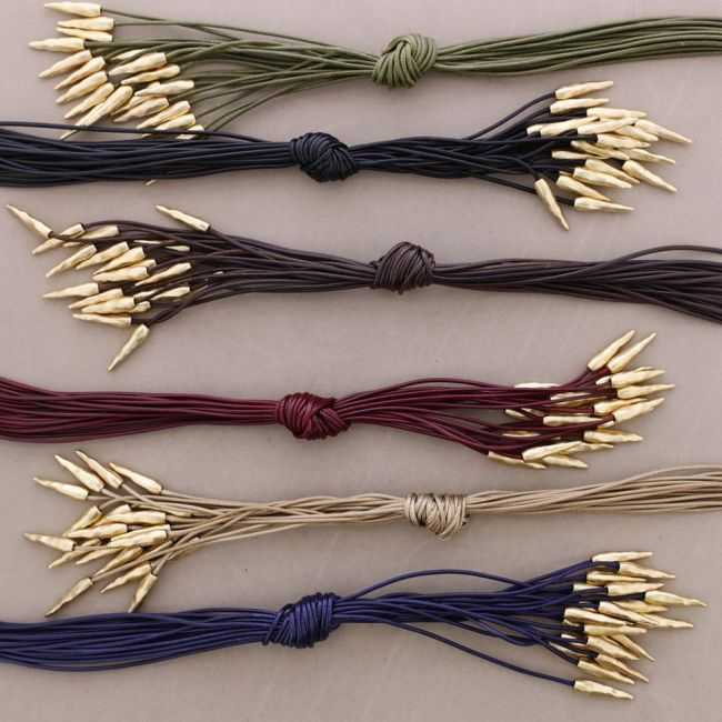 COLLAR LARGO NUDO COLGANTE CORDÓN METAL