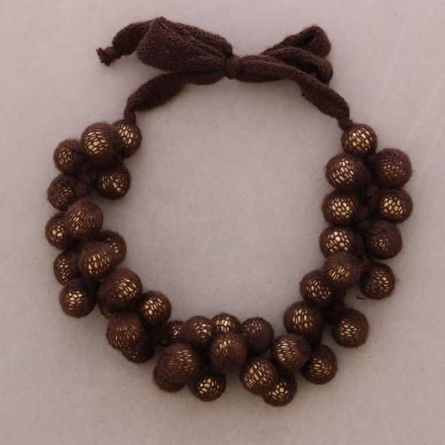 WOOL BEAD CHOKER