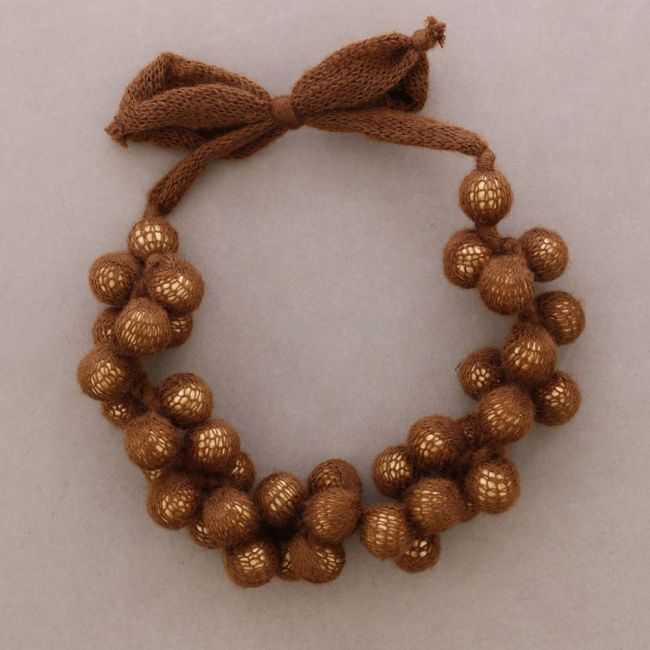 WOOL BEAD CHOKER