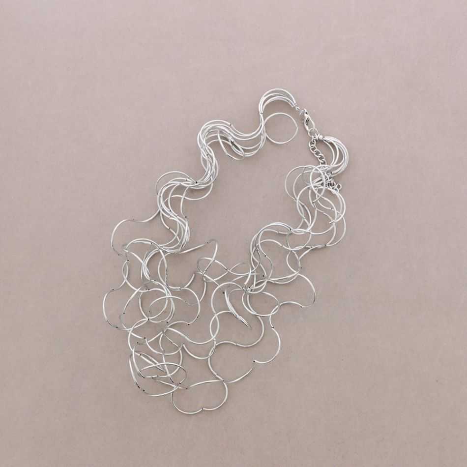 GARGANTILLA MULTI TIRAS TUBOS BRONCE