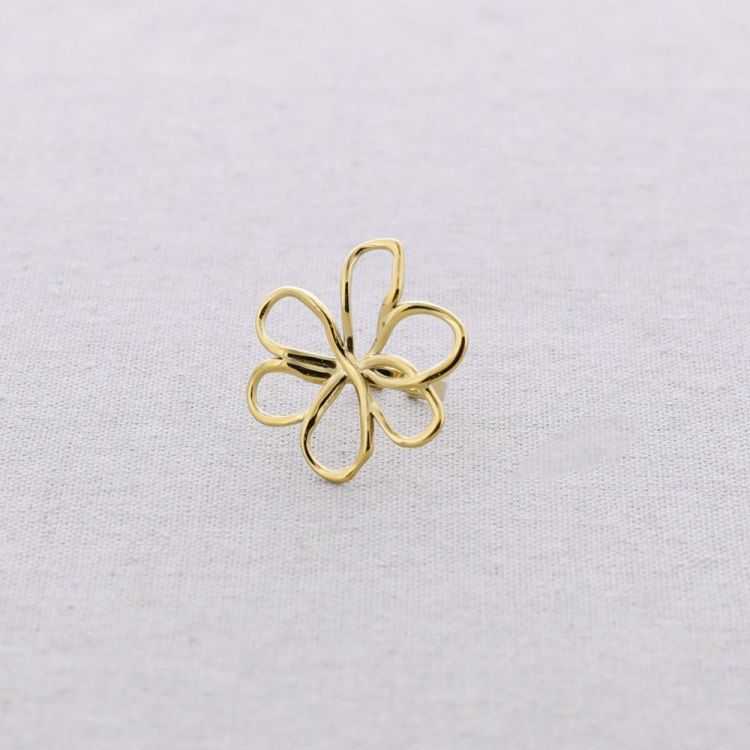 STEEL FLOWER RING