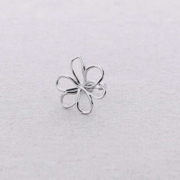 STEEL FLOWER RING 2
