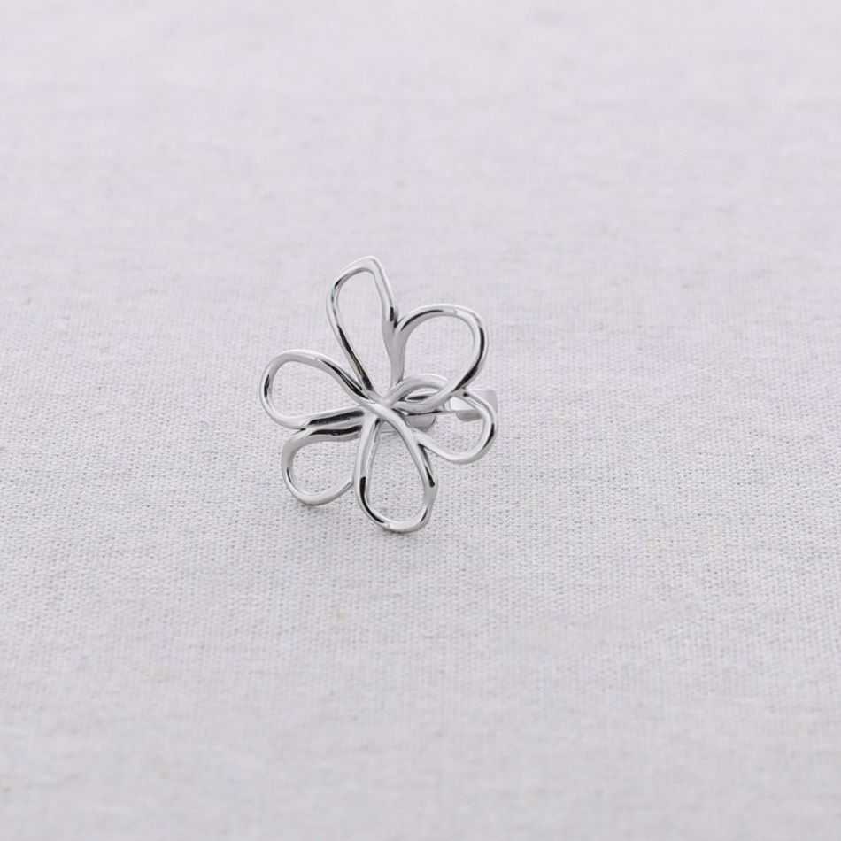 STEEL FLOWER RING