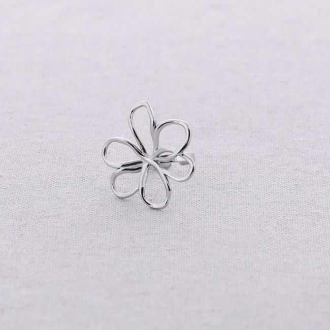 STEEL FLOWER RING