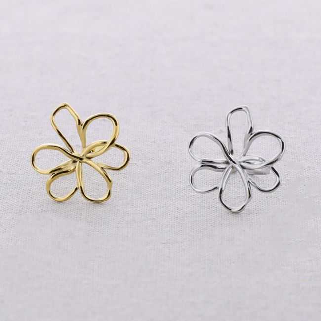 STEEL FLOWER RING