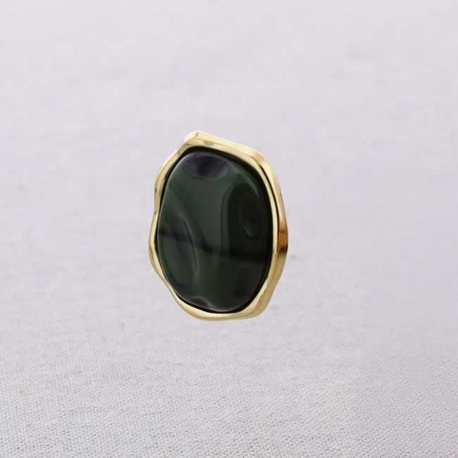 STEEL EARRINGS IRREGULAR SHAPE RESIN