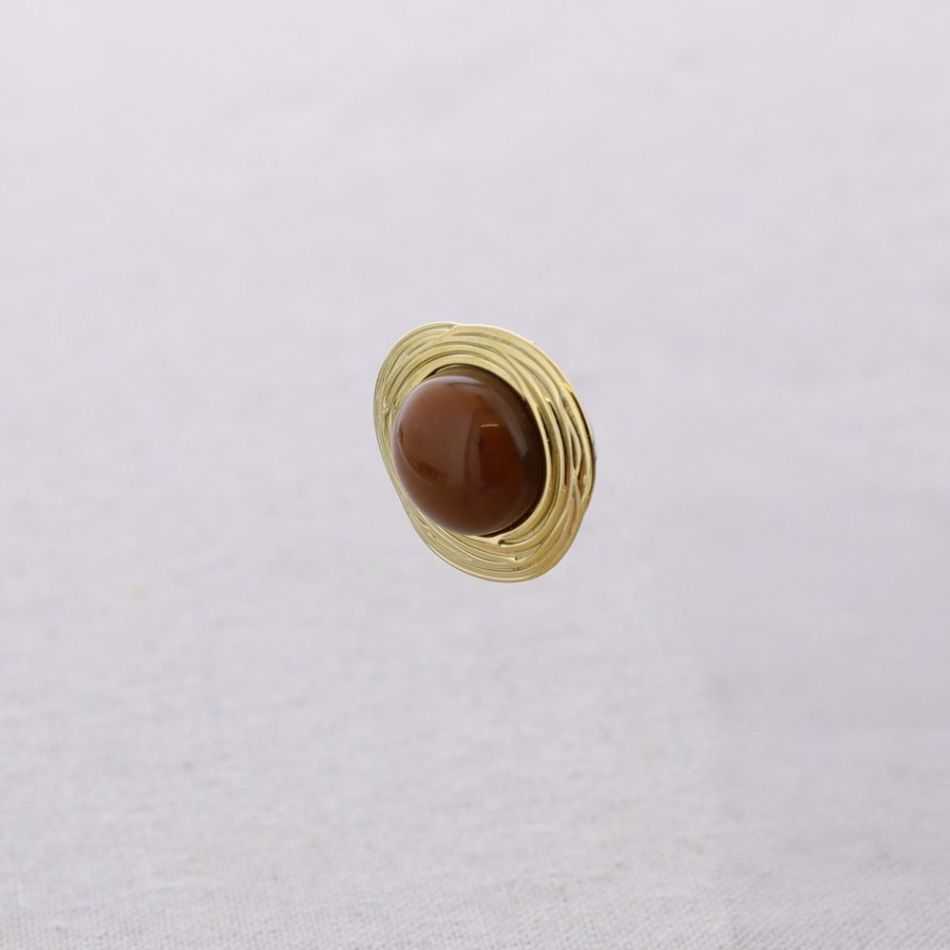 PENDIENTES ACERO FORMA IRREGULAR RESINA