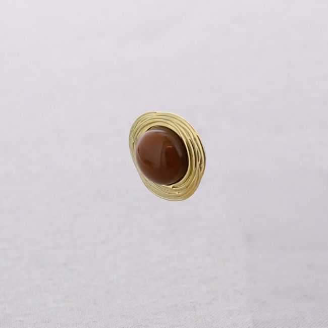 PENDIENTES ACERO FORMA IRREGULAR RESINA