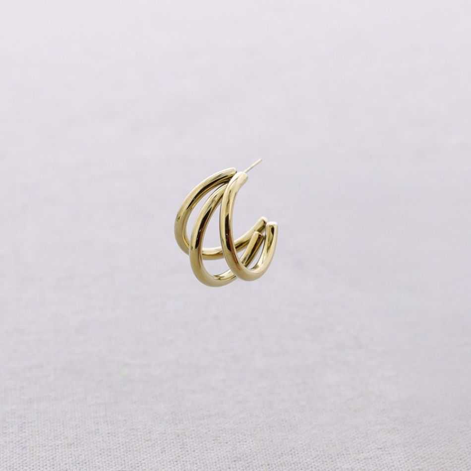 PENDIENTES ACERO TRIPE ARO
