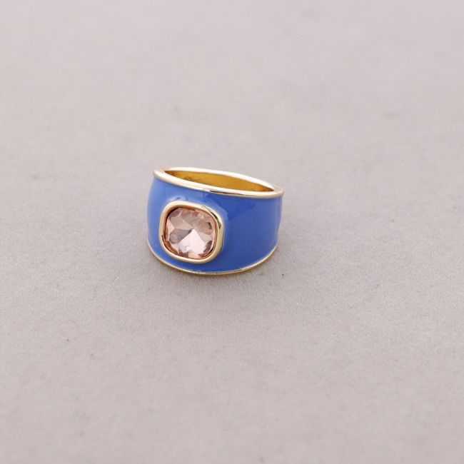 METAL RING ENAMEL CRYSTAL