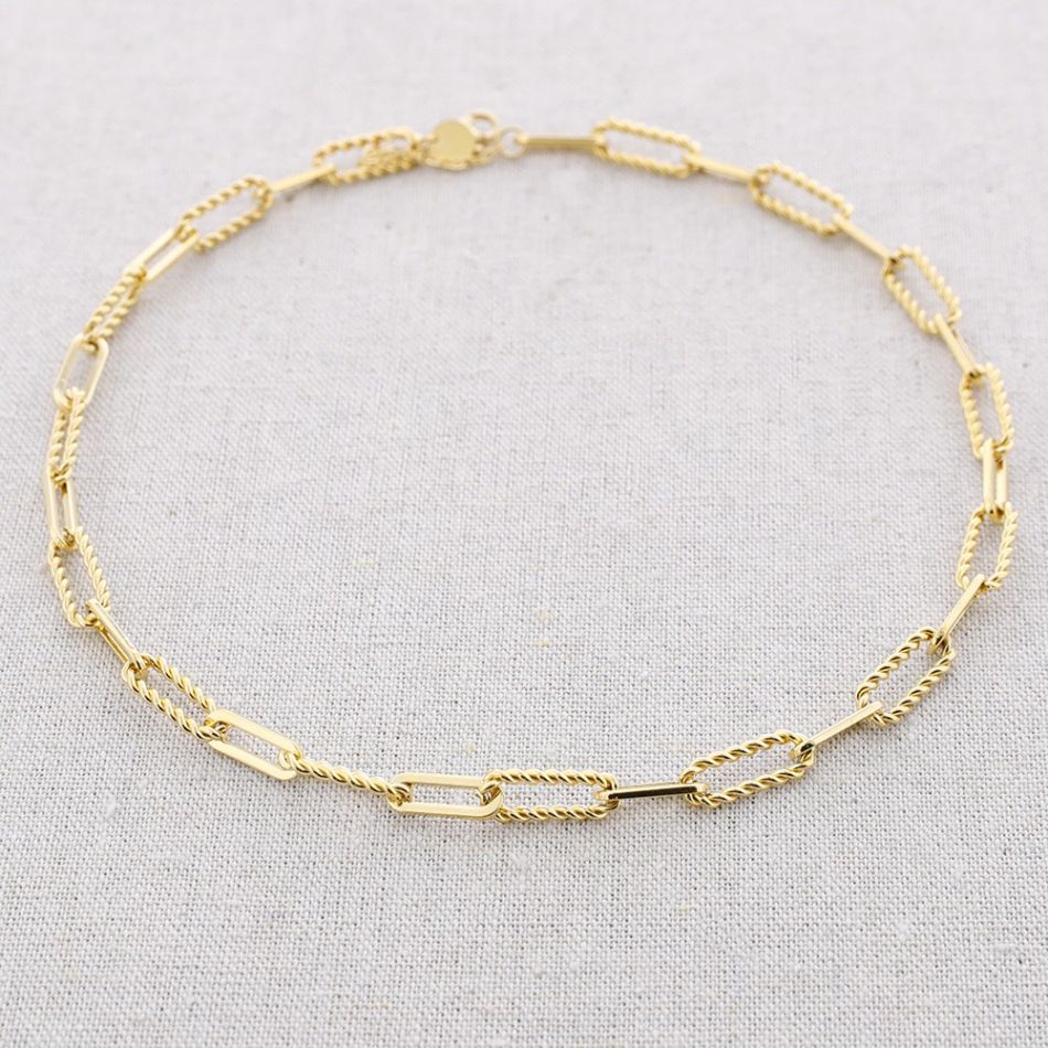 STEEL LINK SHORT NECKLACE