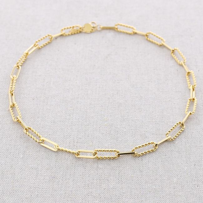 STEEL LINK SHORT NECKLACE