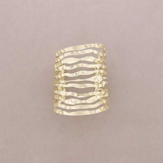 PULSERA AJUSTABLE ONDULADA METAL