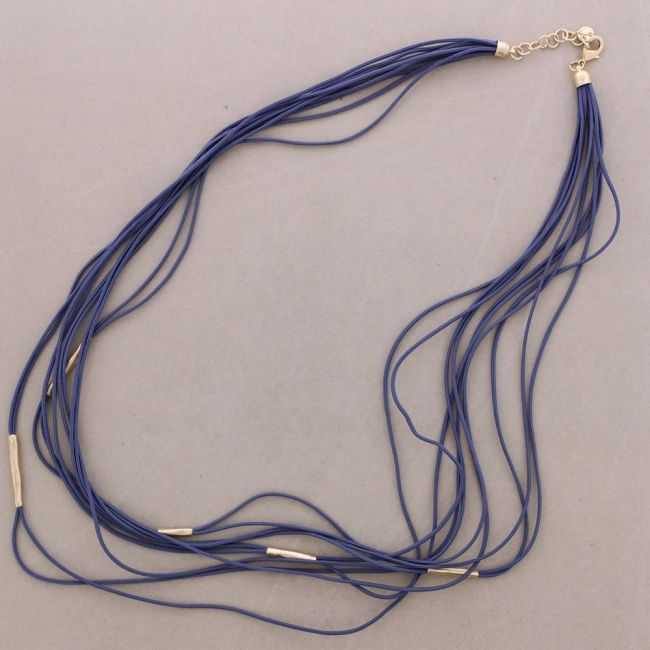 COLLAR LARGO ELÁSTICO MULTI TIRAS METAL
