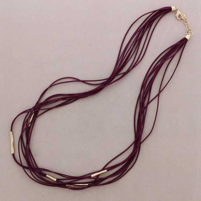 COLLAR LARGO ELÁSTICO MULTI TIRAS METAL