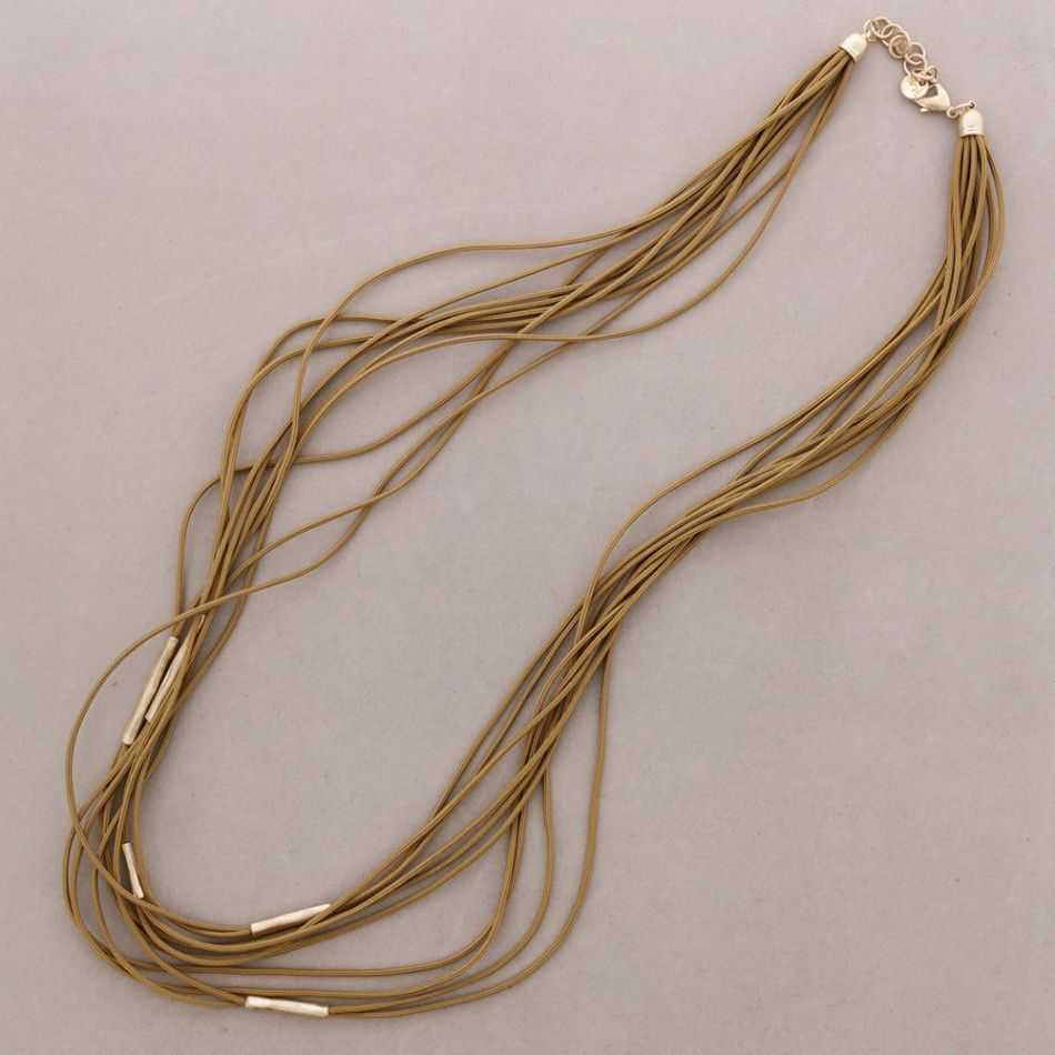 COLLAR LARGO ELÁSTICO MULTI TIRAS METAL
