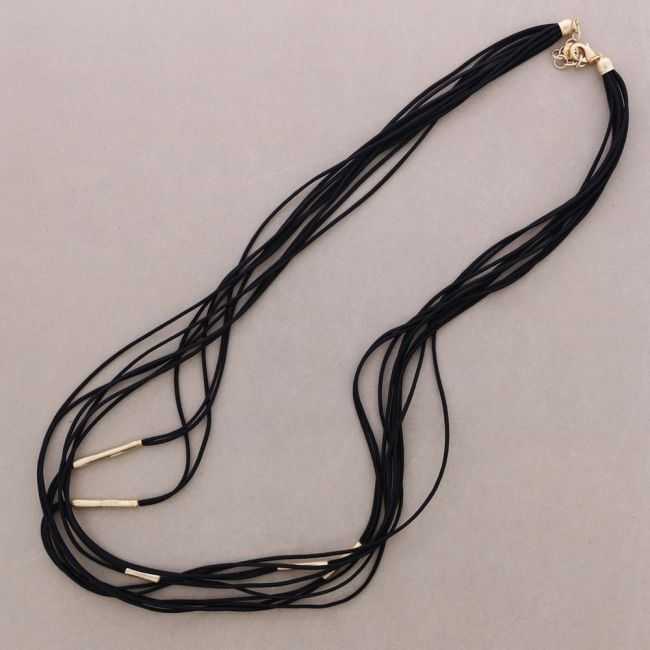COLLAR LARGO ELÁSTICO MULTI TIRAS METAL