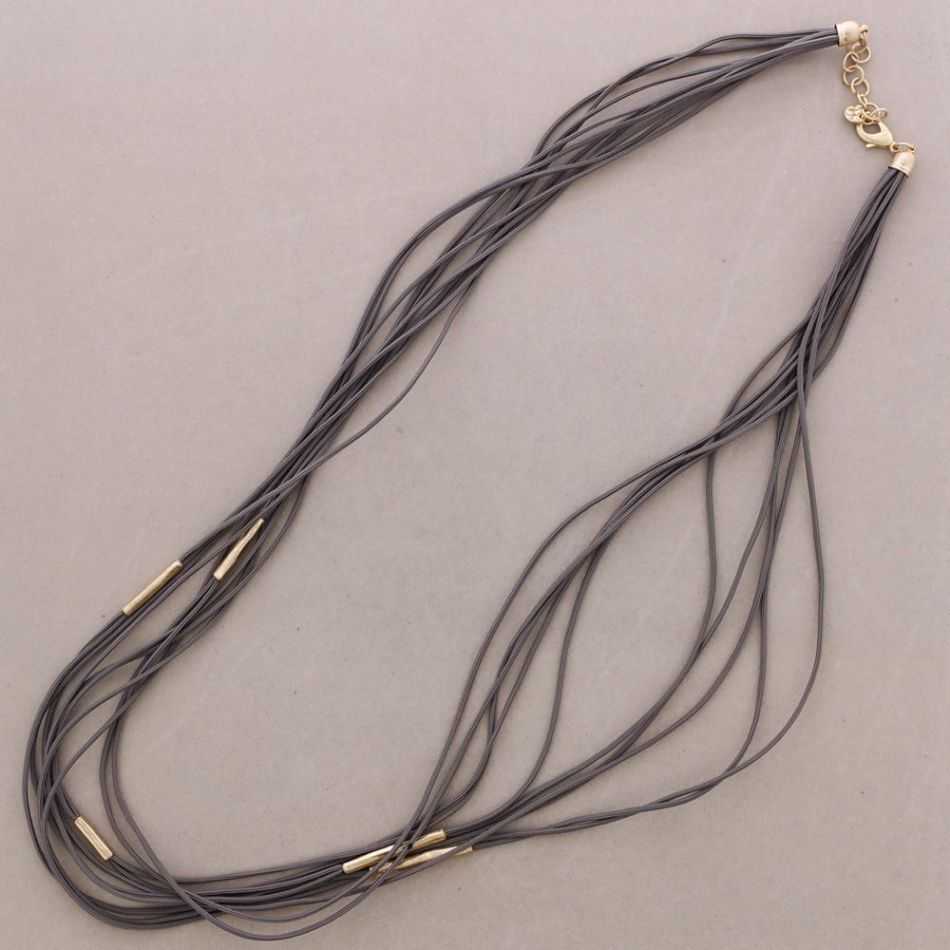 COLLAR LARGO ELÁSTICO MULTI TIRAS METAL