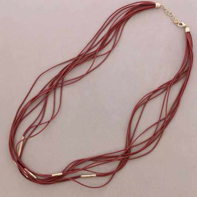 COLLAR LARGO ELÁSTICO MULTI TIRAS METAL