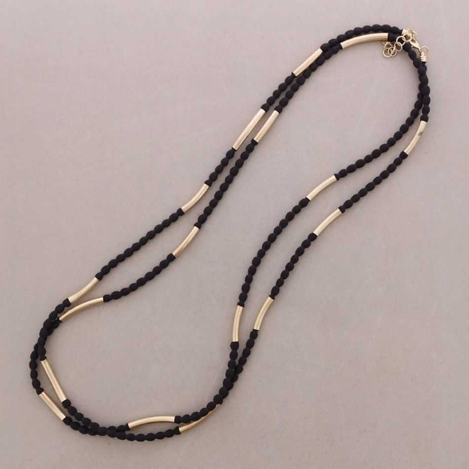 COLLAR LARGO ELÁSTICO DOBLE VUELTAS TUBOS METAL