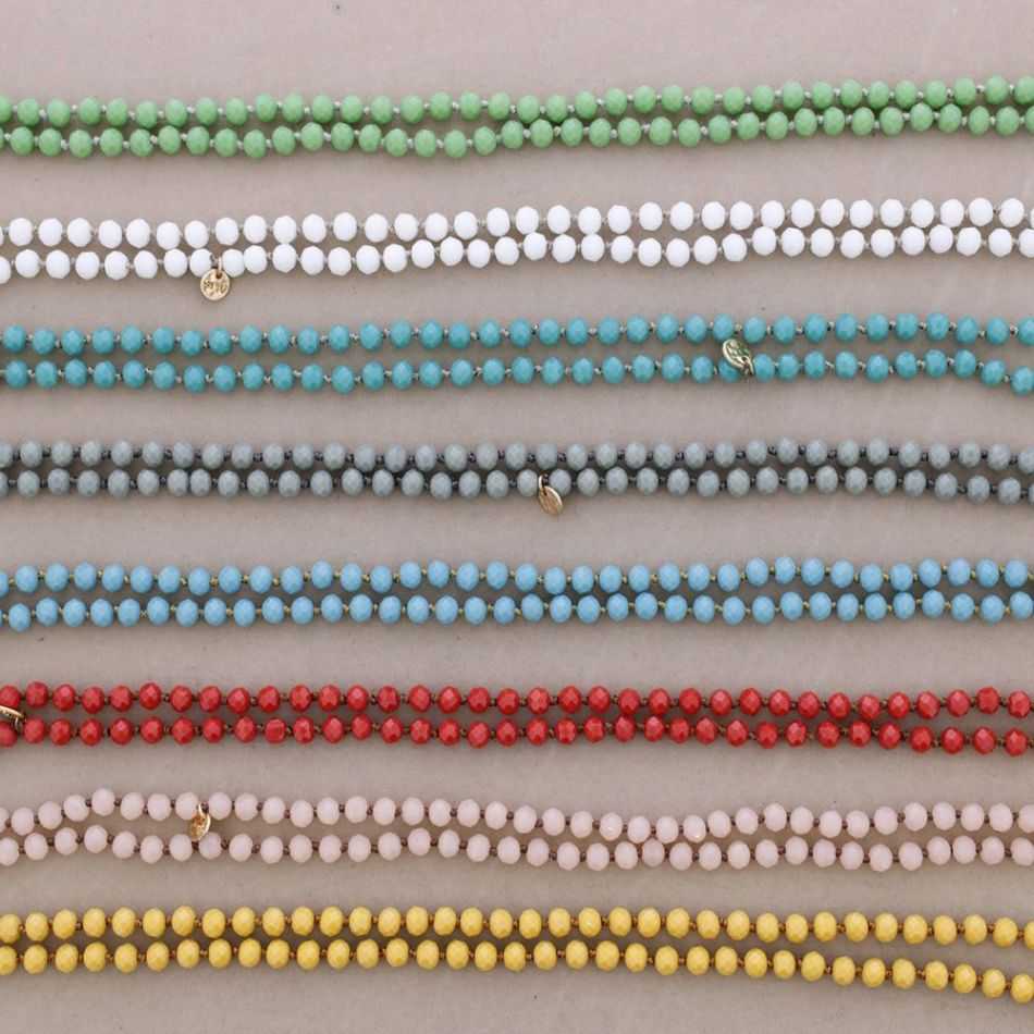 LONG CRYSTAL NECKLACE 1.2Mx8MM