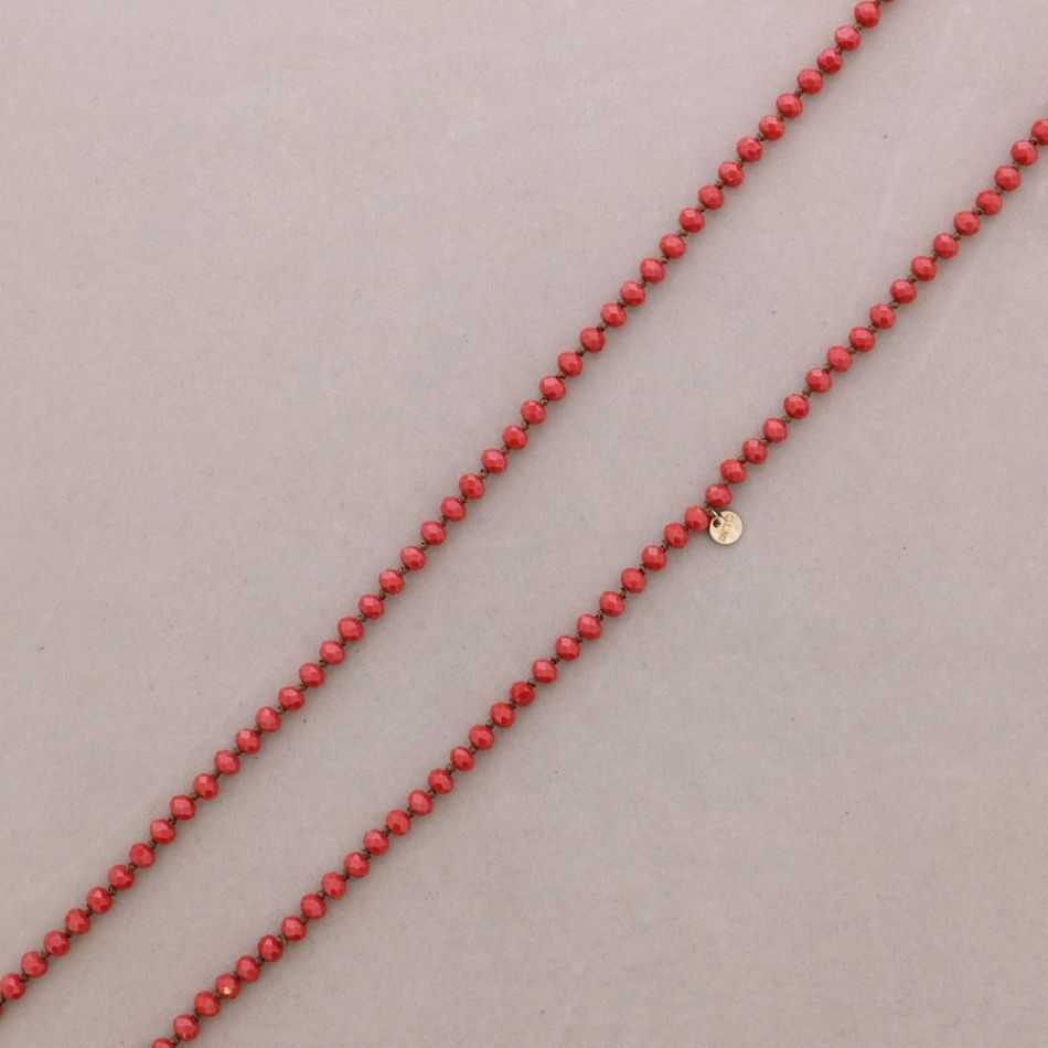 LONG CRYSTAL NECKLACE 1.2Mx8MM