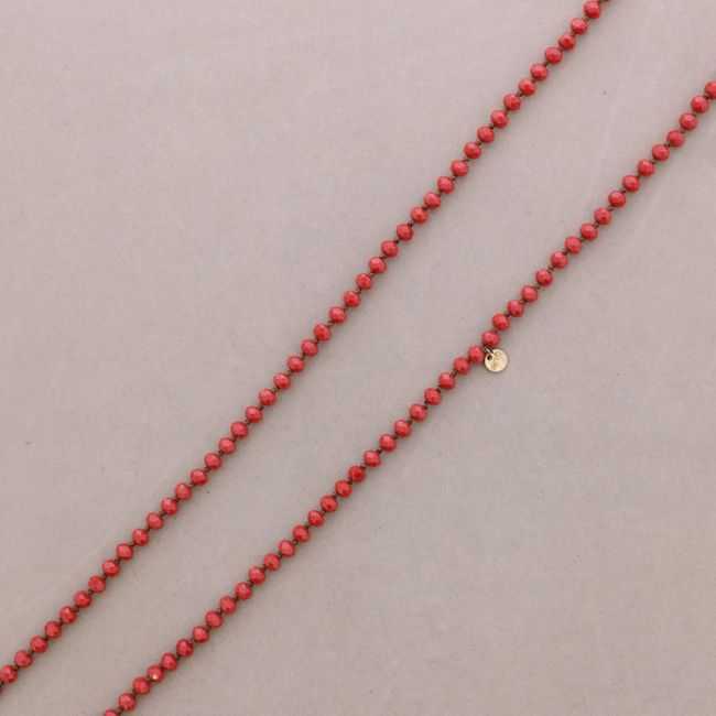 LONG CRYSTAL NECKLACE 1.2Mx8MM