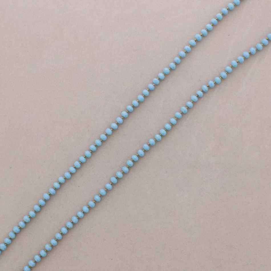 LONG CRYSTAL NECKLACE 1.2Mx8MM
