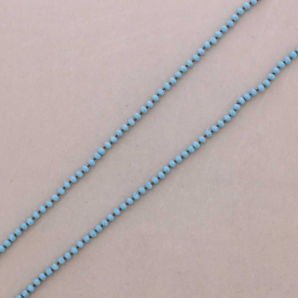LONG NECKLACE CRYSTALS 1.2MX8MM